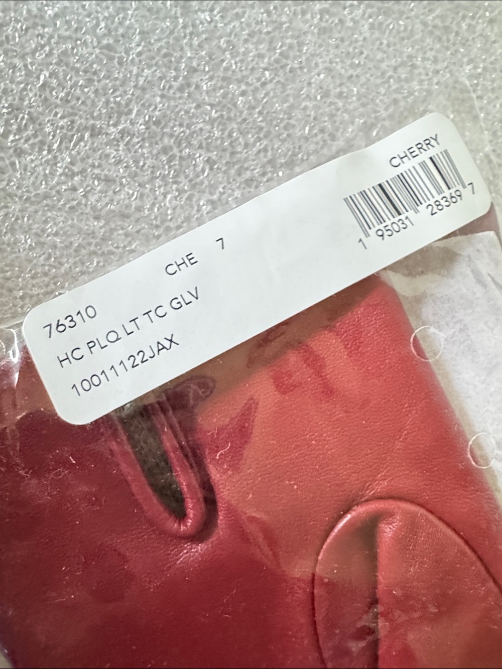 NWT Cherry Tech Coach Leather Touchscreen Gloves with Signature Charm - Picture 16 of 16